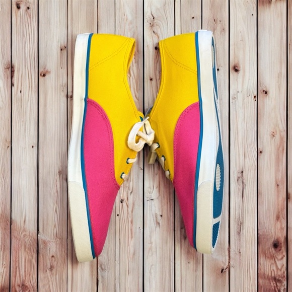 Vintage Easy Spirit Pink and Yellow Color block Sneakers - Picture 6 of 7